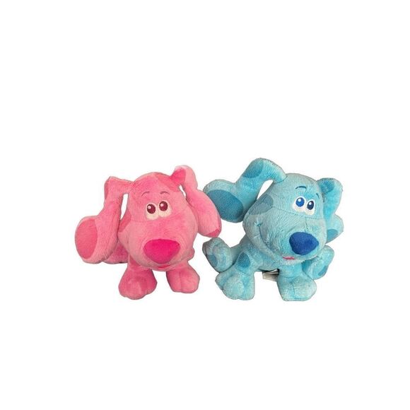 Blue's Clues & You Magenta & Blue Talking Plush Nickelodeon size  7" Play & Lear - Picture 1 of 7